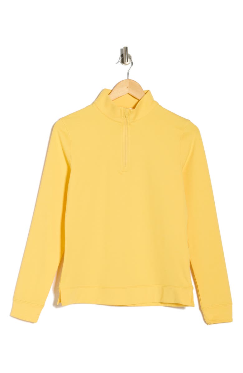 Peter Millar Melange Performance Quarter Zip Pullover, Main, color, 