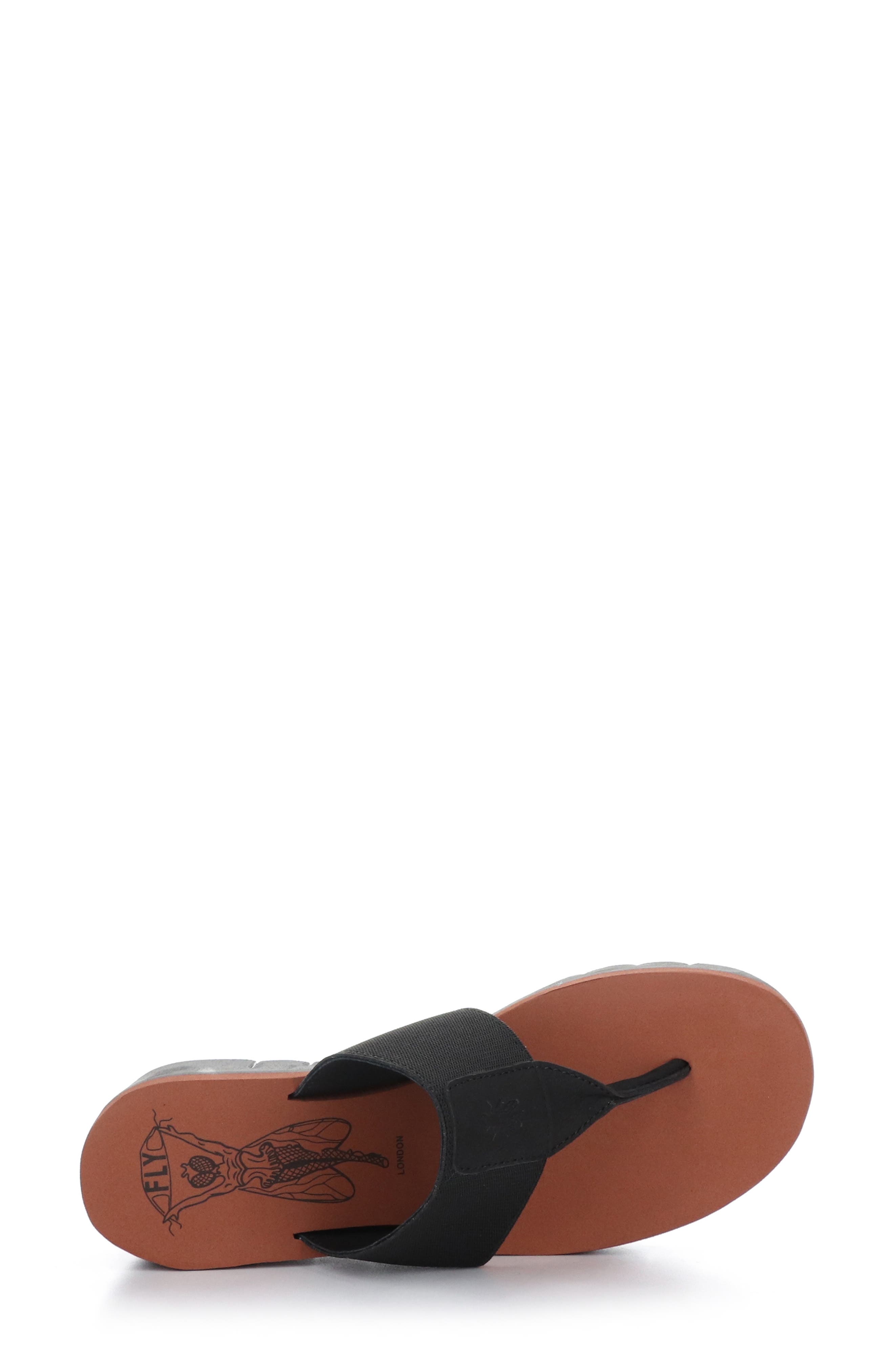 Yomu Wedge Flip Flop, Alternate, color, BLACK/ BRICK GROGRAIN/ CUPIDO