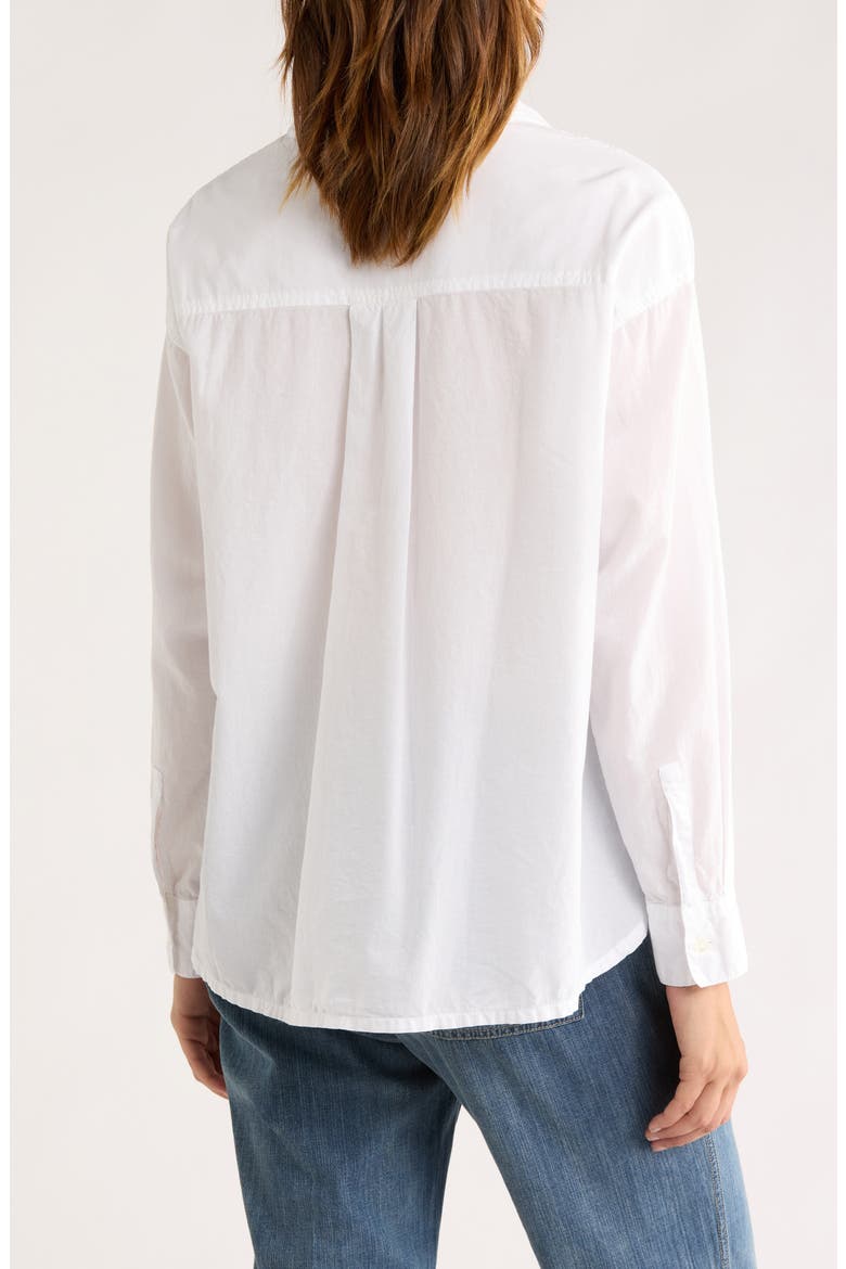Oversize Long Sleeve Button-Up Shirt, Alternate, color, WHITE