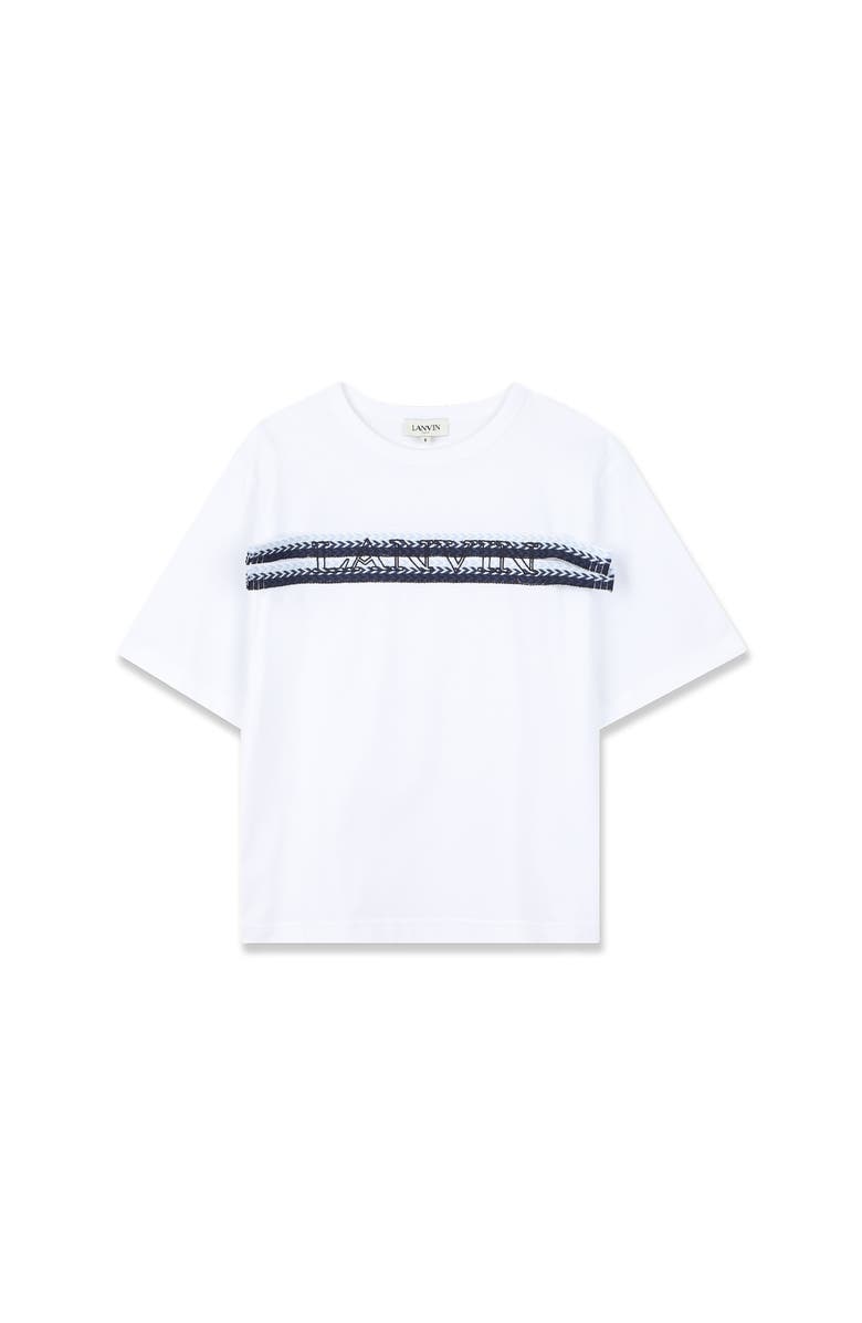 Lanvin Kids Curb T-Shirt, Main, color, Optic White
