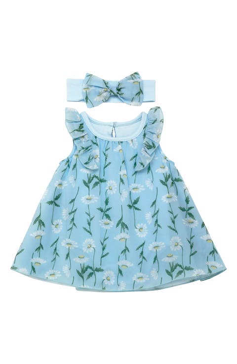 Chiffon Sleeveless Dress & Headband Set (Baby)