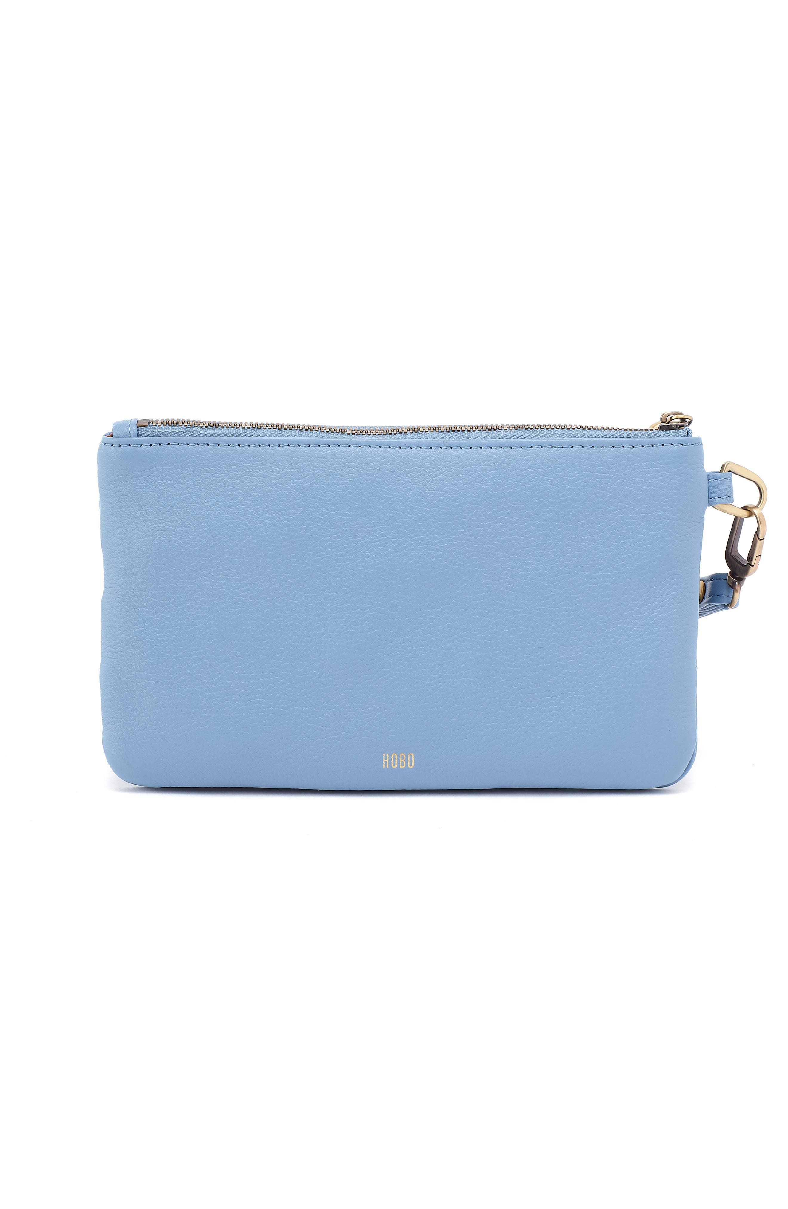 Goldie Leather Wristlet, Alternate, color, SEABREEZE
