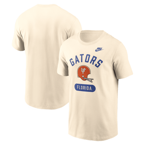 Men's Nike Natural Florida Gators Legacy Arch Helmet T-Shirt