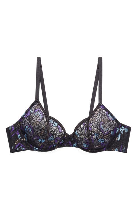 Butterfly Wings Unlined Lace Tulip Cup Bra