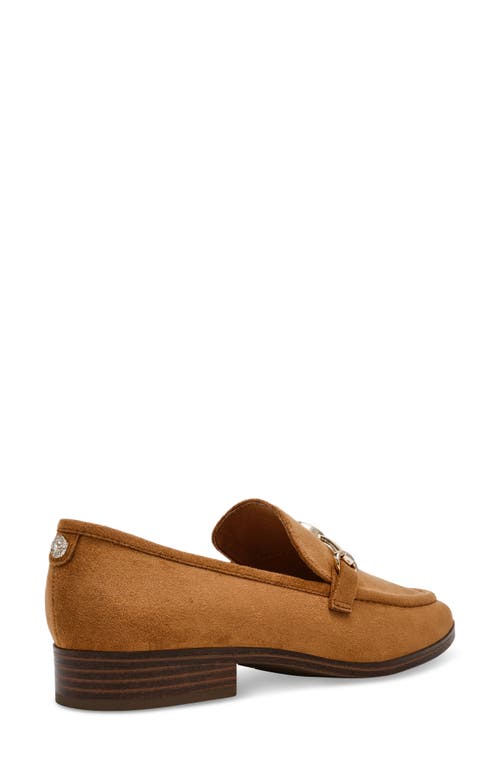 Anne Klein Harlie Bit Loafer In Chestnut Microsuede