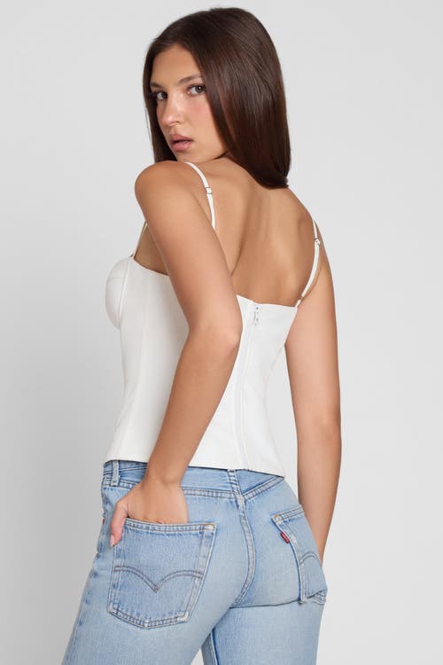 Leau Bali Bustier Corset Top In White