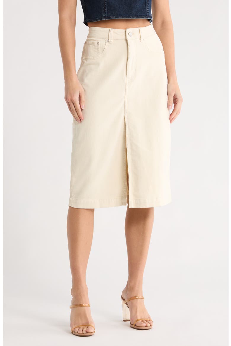 Lexie Denim Skirt, Main, color, MANILLA
