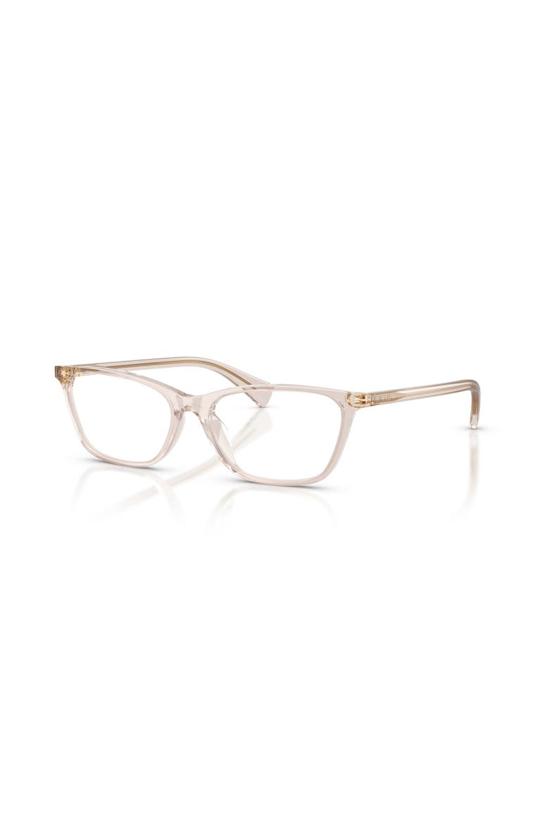55mm Rectangle optical glasses, Main, color, Beige