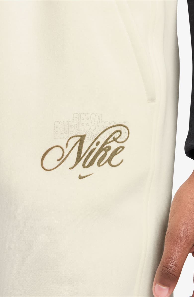 Nike Kids' Sportswear Club Loose Fit Fleece Sweatpants, Alternate, color, Soft Pearl