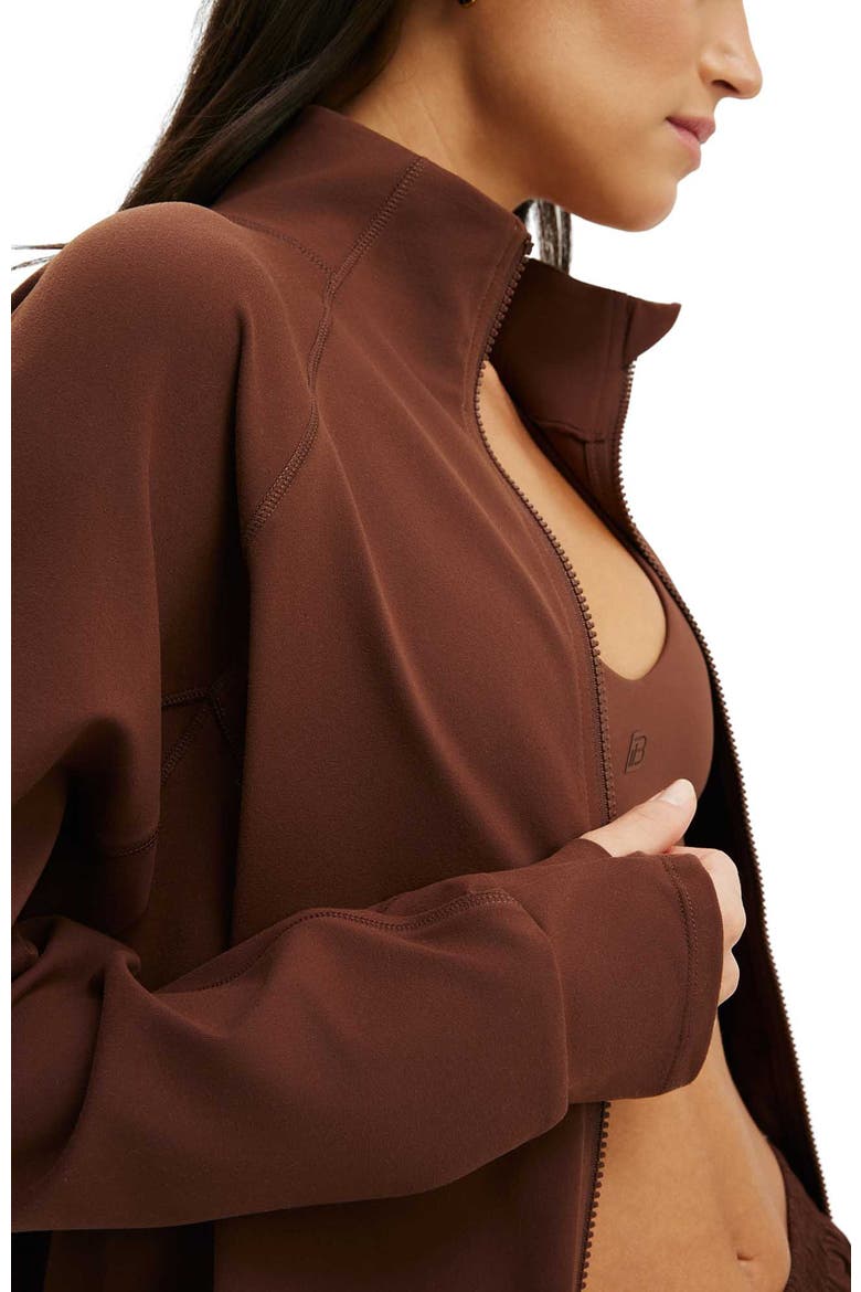 Women's Active Oversized Track Jacket, Alternate, color, Chestnut