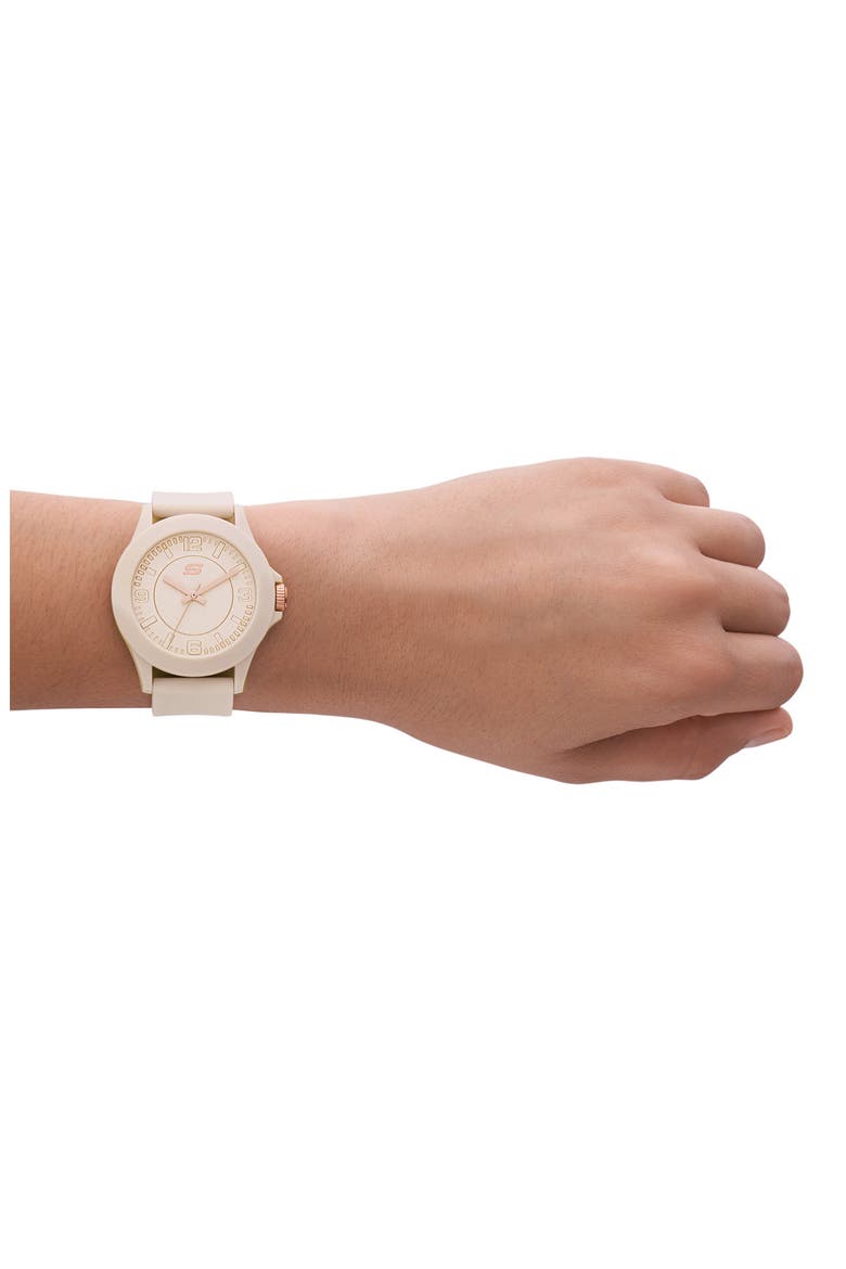Rosencrans Quartz Silicone Strap Watch, 40mm, Alternate, color, BLUSH/ PINK