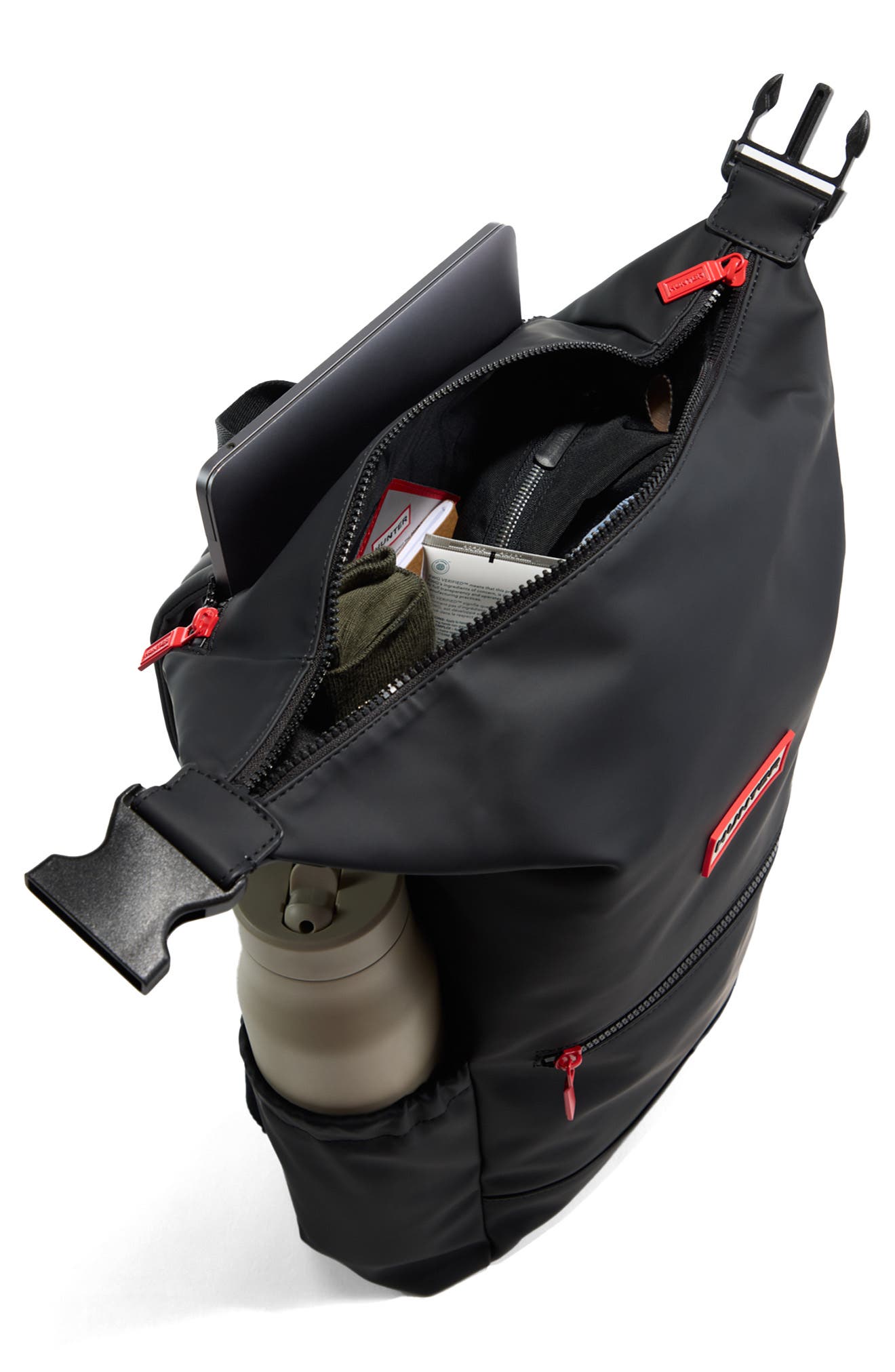 Hunter Top Clip Backpack, Alternate, color, Black