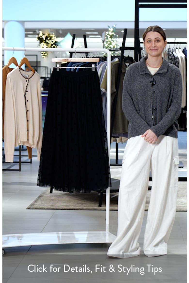 Carrie Velvet Dot Tulle Maxi Skirt video