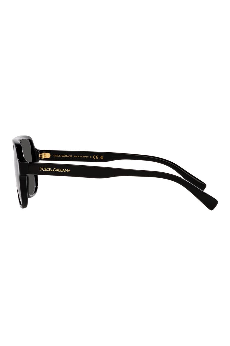 50mm Pilot Sunglasses, Alternate, color, BLACK