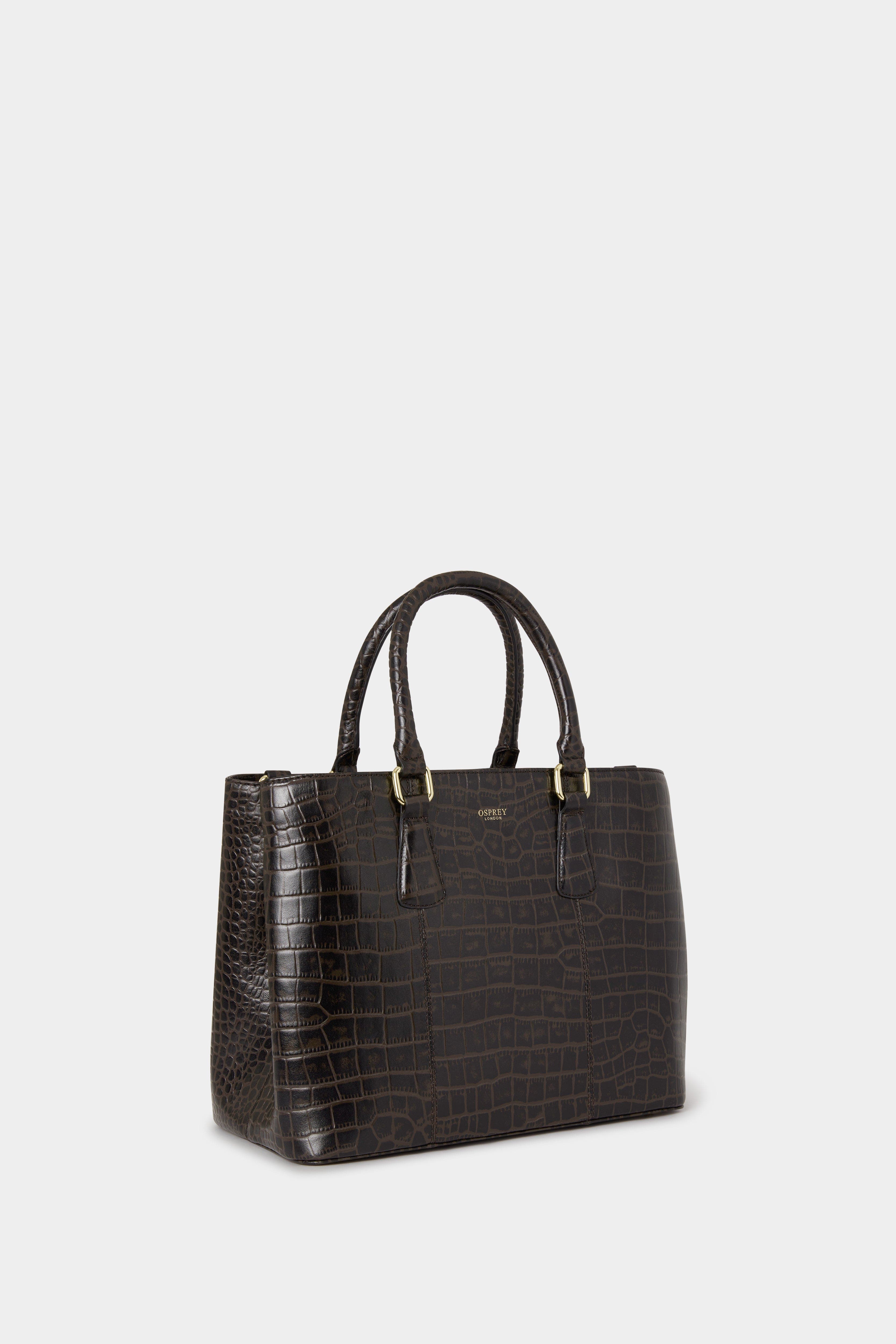 Osprey London The Adaline Leather Workbag, Alternate, color, Chocolate