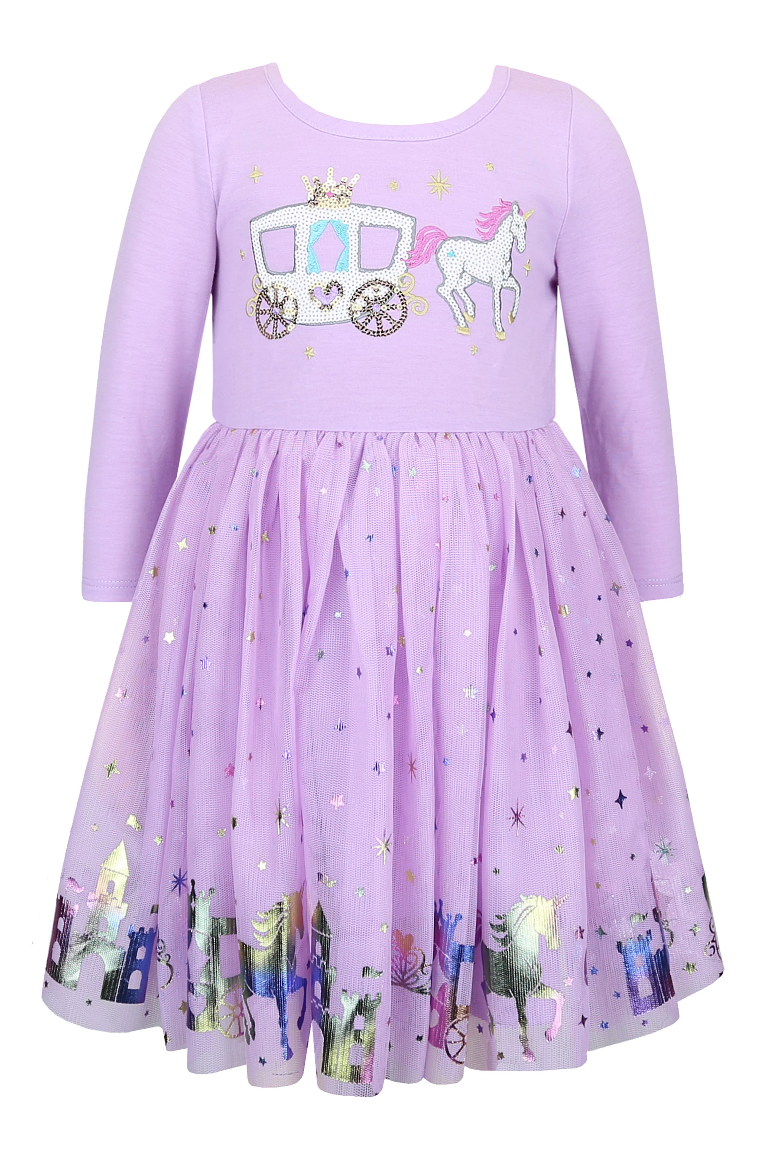 Kids' Princess Long Sleeve Tutu Dress
