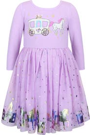 Zunie Kids' Princess Long Sleeve Tutu Dress