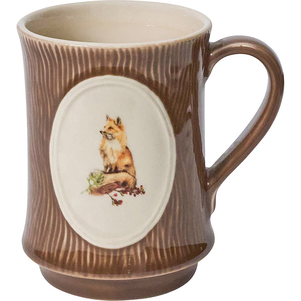 Juliska Forest Walk Fox Mug In Brown
