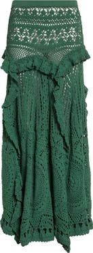 Ulla Johnson Floretta Crochet Maxi Skirt