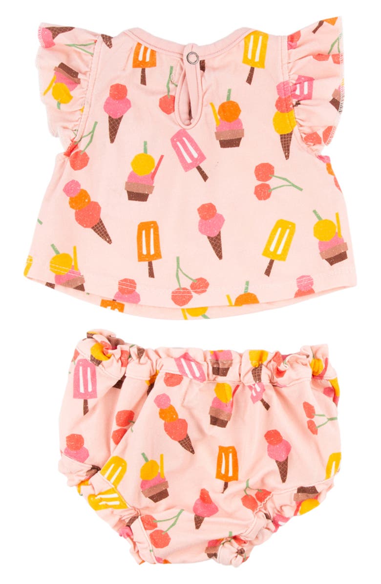 Miki Miette Yasi Flutter Sleeve Top & Bloomers Set, Alternate, color, 