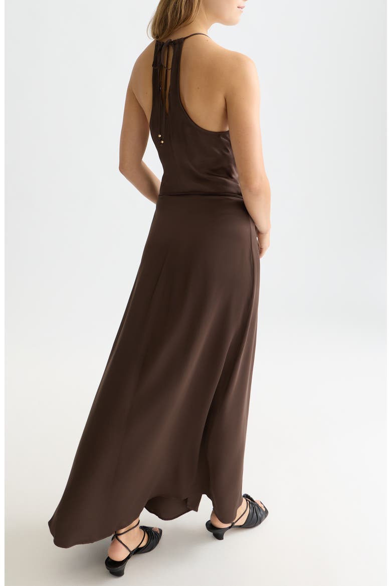 Cami Maxi Dress, Alternate, color, HOT FUDGE