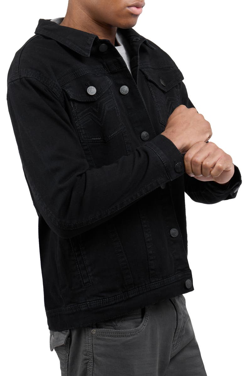 XRAY Saddle Stitch Denim Jacket, Alternate, color, 