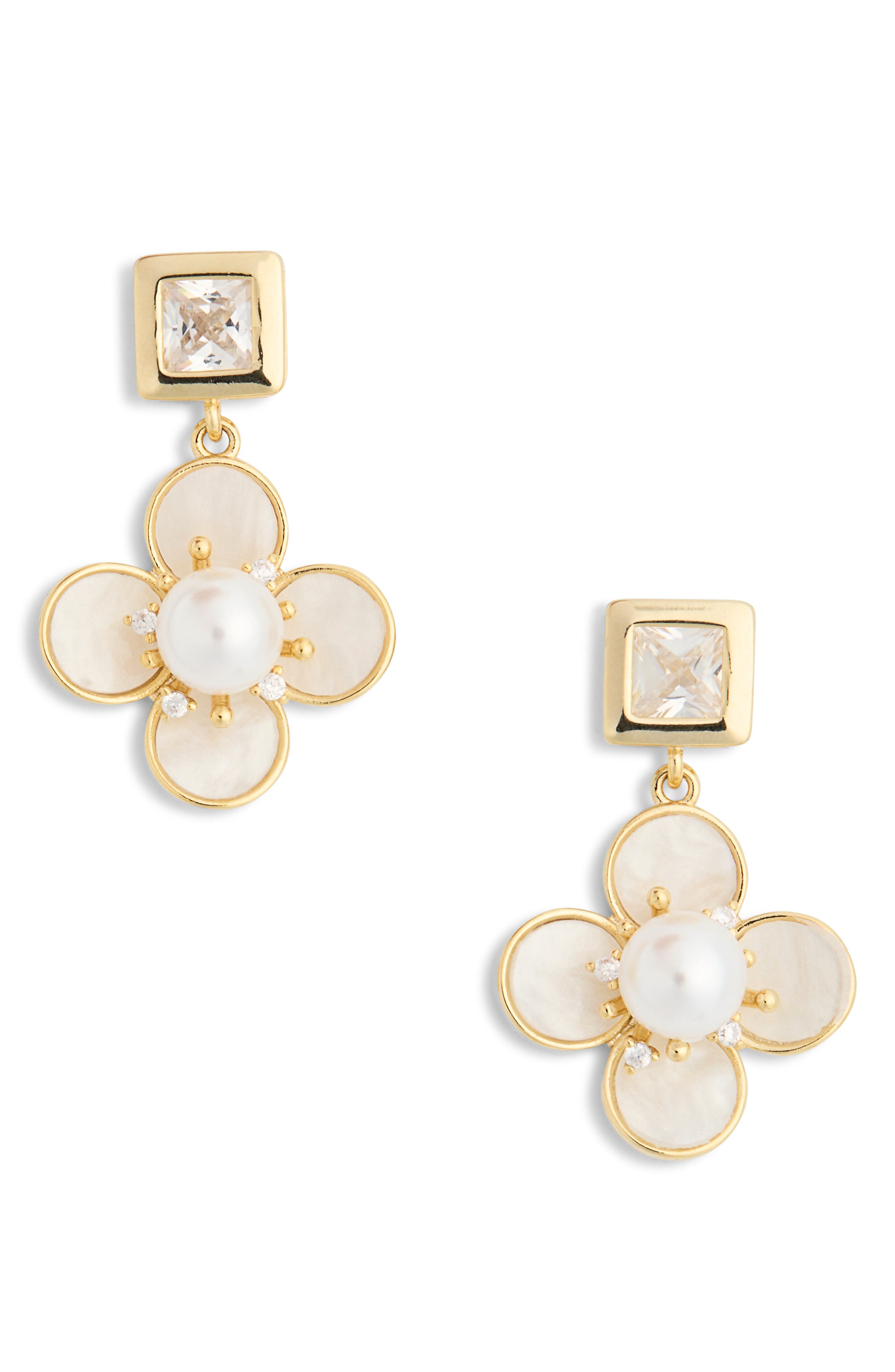 EYE CANDY LOS ANGELES Olivia Flower Drop Earrings