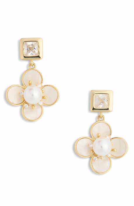 EYE CANDY LOS ANGELES Olivia Flower Drop Earrings