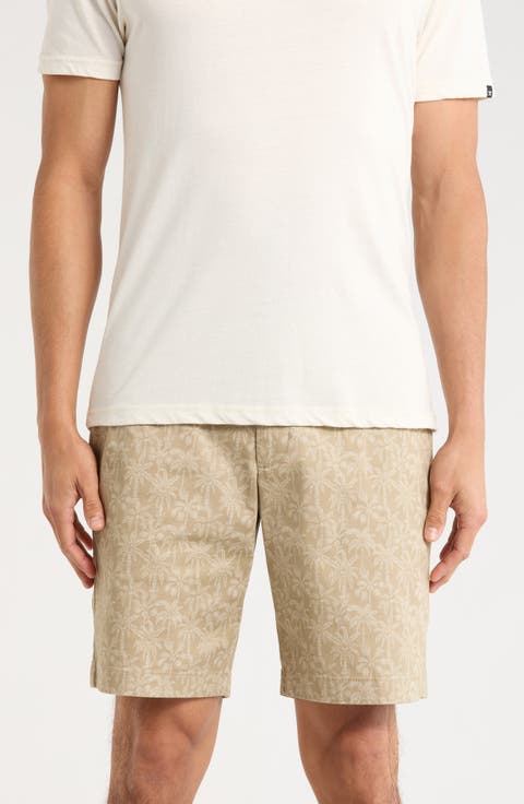 Rich Palms Print Shorts