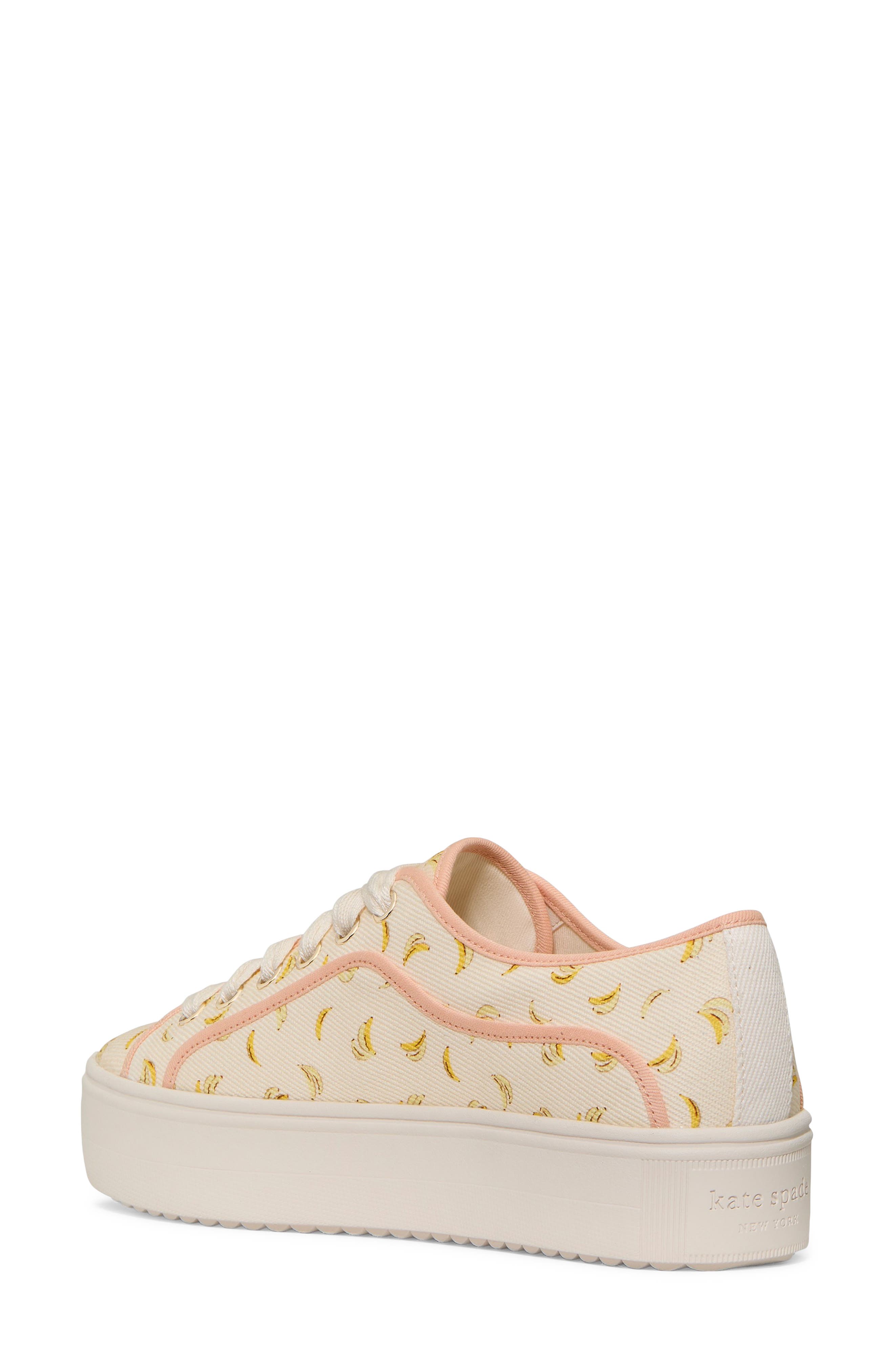 Kate Spade New York banana platform sneaker, Alternate, color, 
