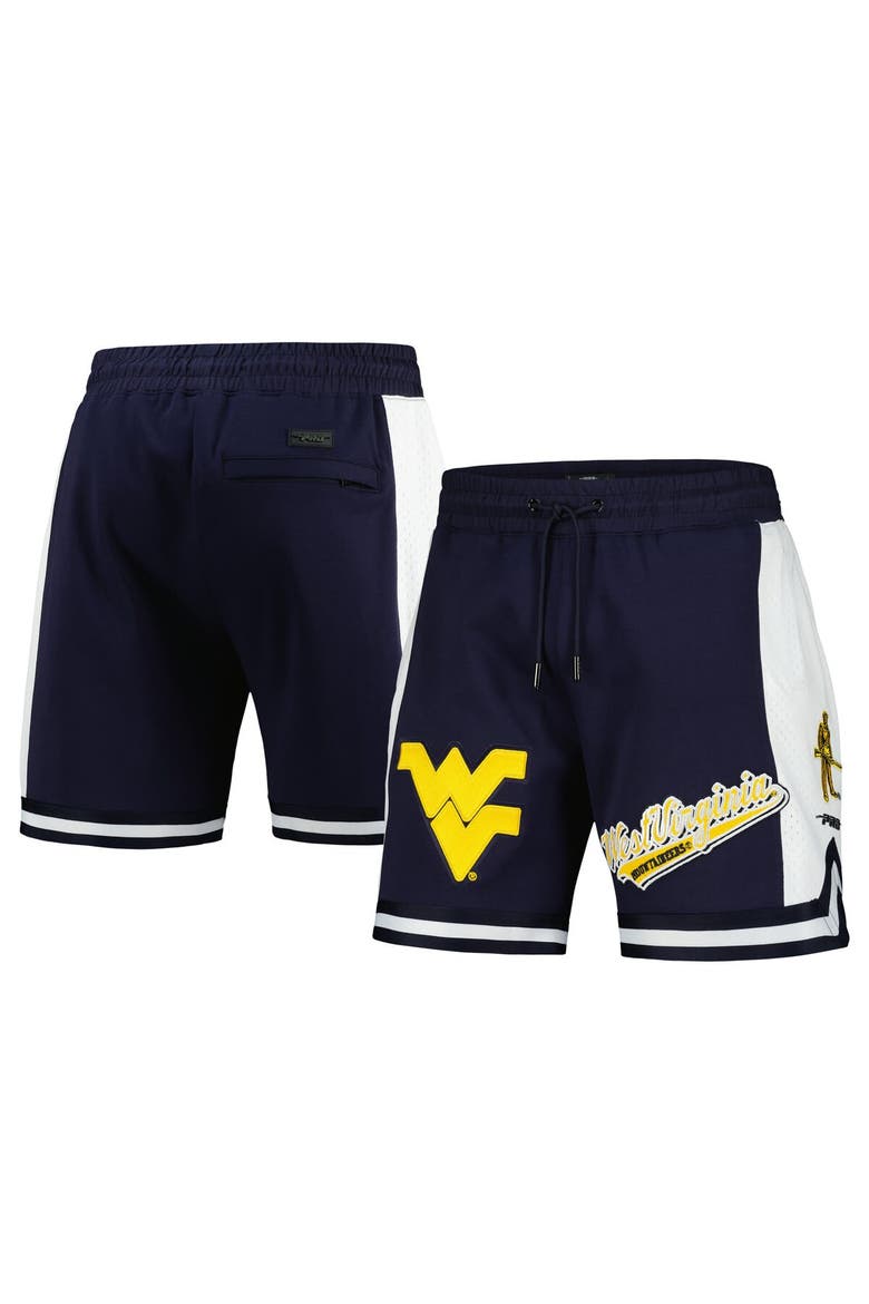 Men's Pro Standard Navy West Virginia Mountaineers Script Tail DK 2.0 Shorts, Main, color, Navy