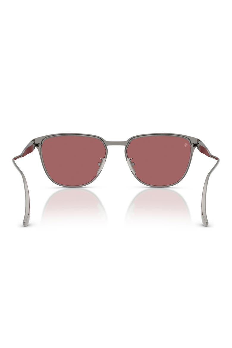 Gender Inclusive FH1032D 56mm Polarized Square Sunglasses, Alternate, color, GUNMETAL MATTE / PURPLE