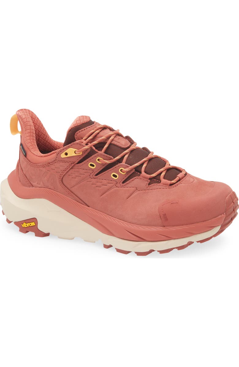 HOKA Gender Inclusive Kaha 2 GTX Gore-Tex<sup>®</sup> Waterproof Trail Running Shoe, Main, color, Hot Sauce / Shifting Sand