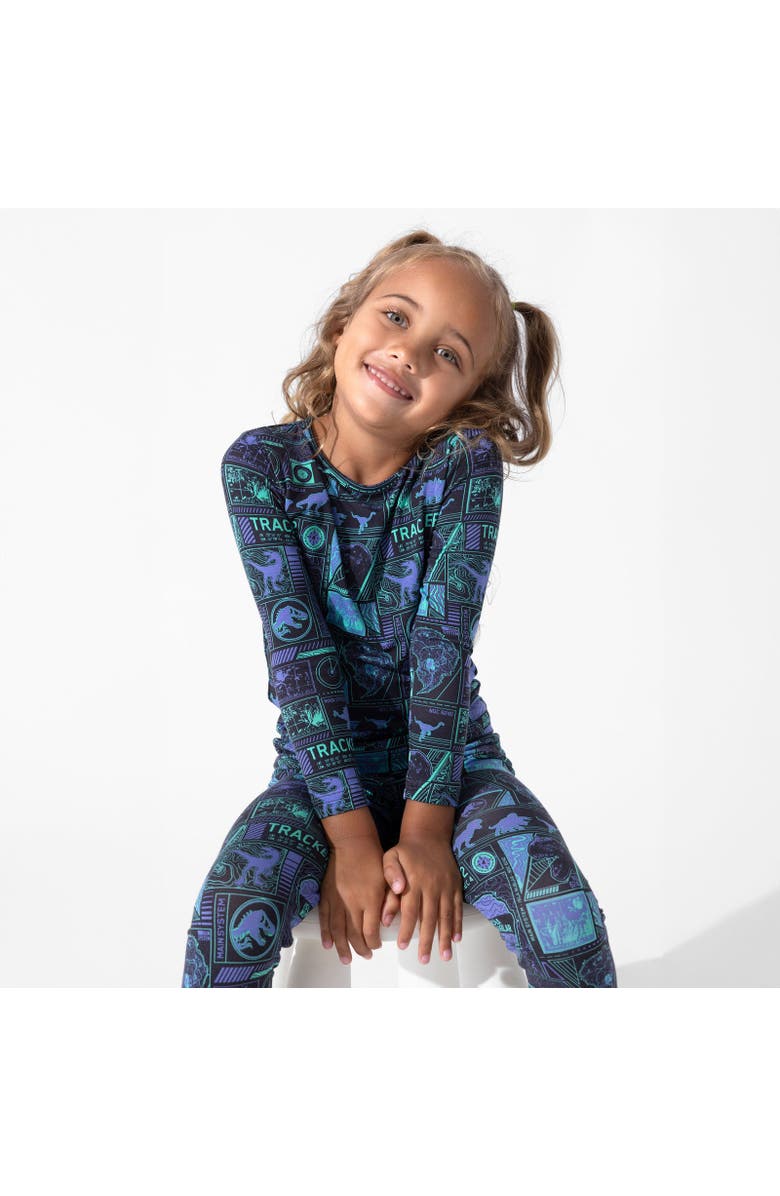 Bellabu Bear Kids' Jurassic Park Tracker Set of 2 Piece Pajamas, Alternate, color, Jurassic Park: Tracker