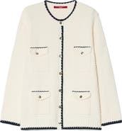 Marina Rinaldi Mrs. Armony Cotton Button-Up Cardigan