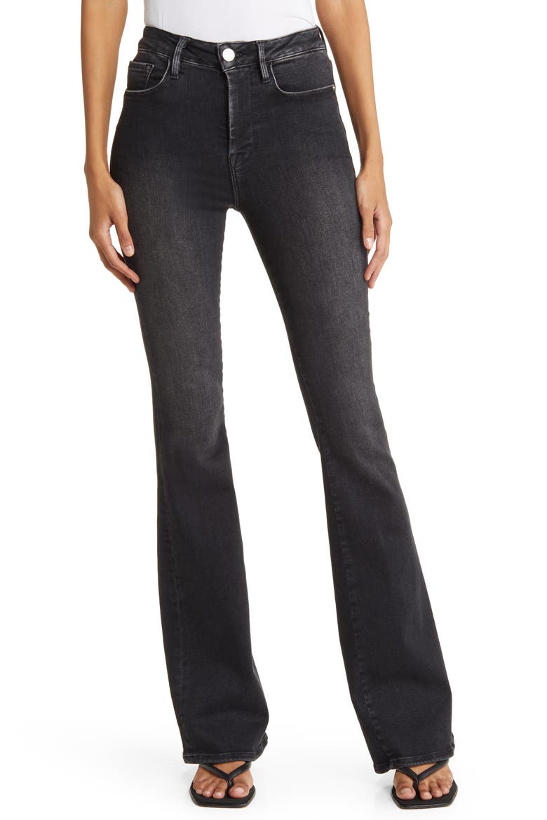 Le One High Waist Flare Jeans, Main, color, LARCHWOOD