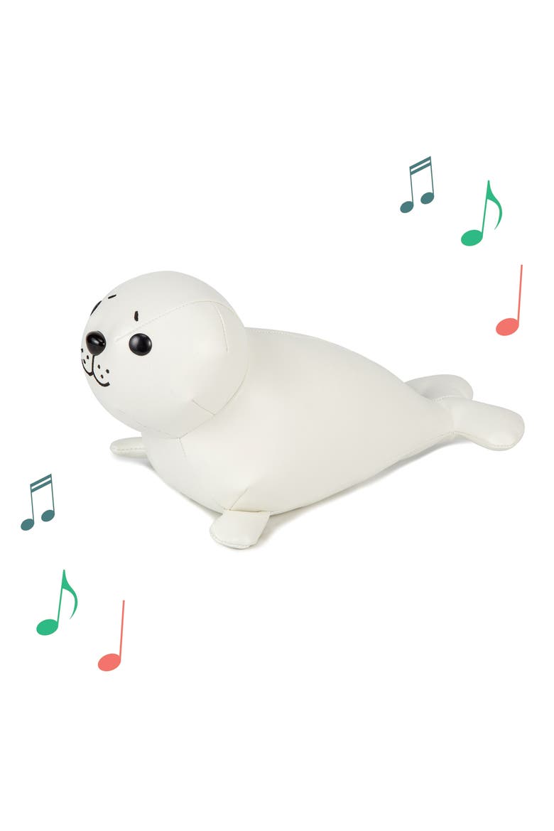 Musicals Animals - Seal, Plush Baby Music Box, Nursery Toy & Décor, Main, color, White