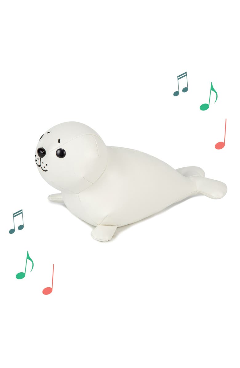 Little Big Friends Musicals Animals - Seal, Plush Baby Music Box, Nursery Toy & Décor, Main, color, White