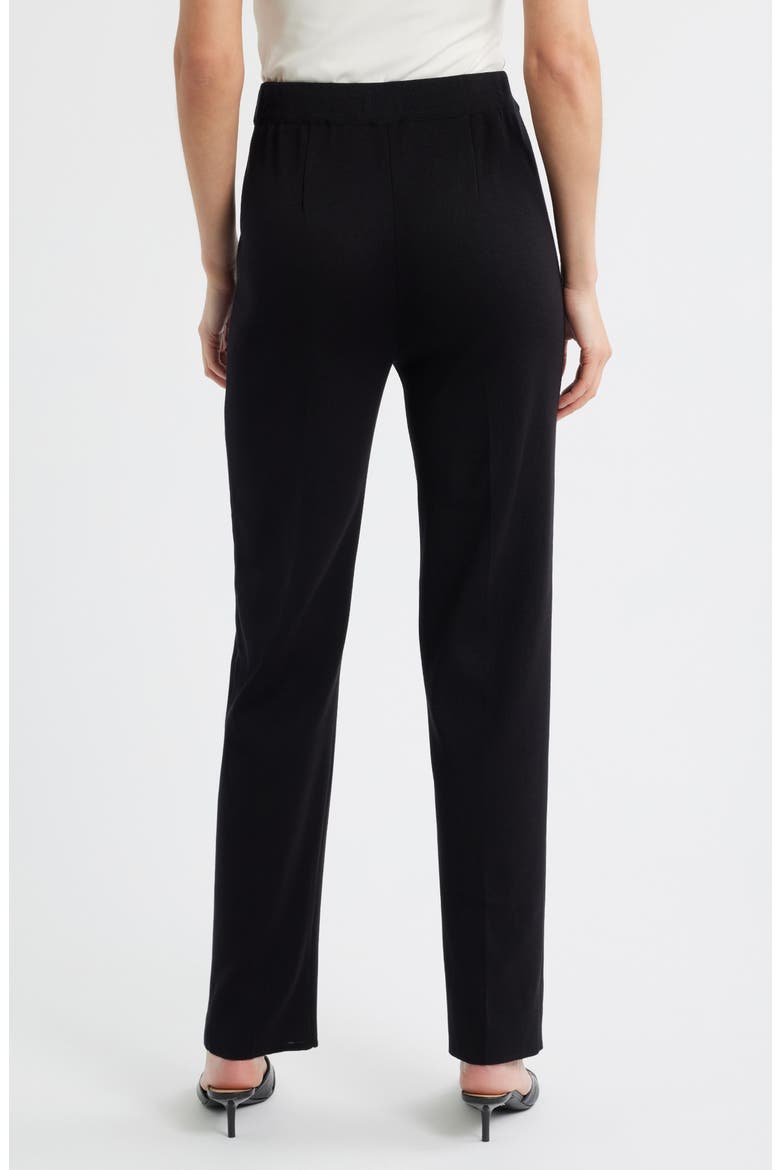 Nancy Regular Straight Leg Pants, Alternate, color, BLACK