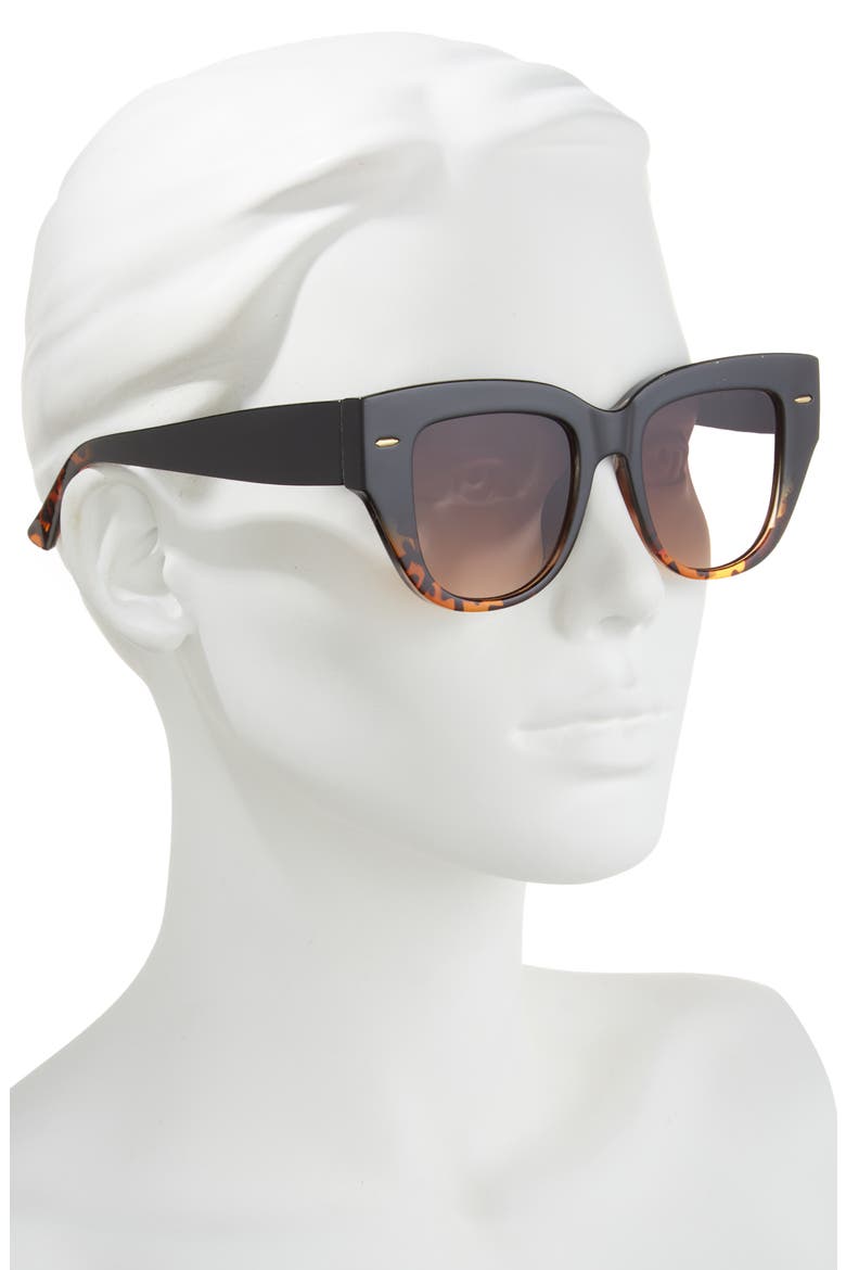 Cat Eye Sunglasses, Alternate, color, BLACK TORTOISE