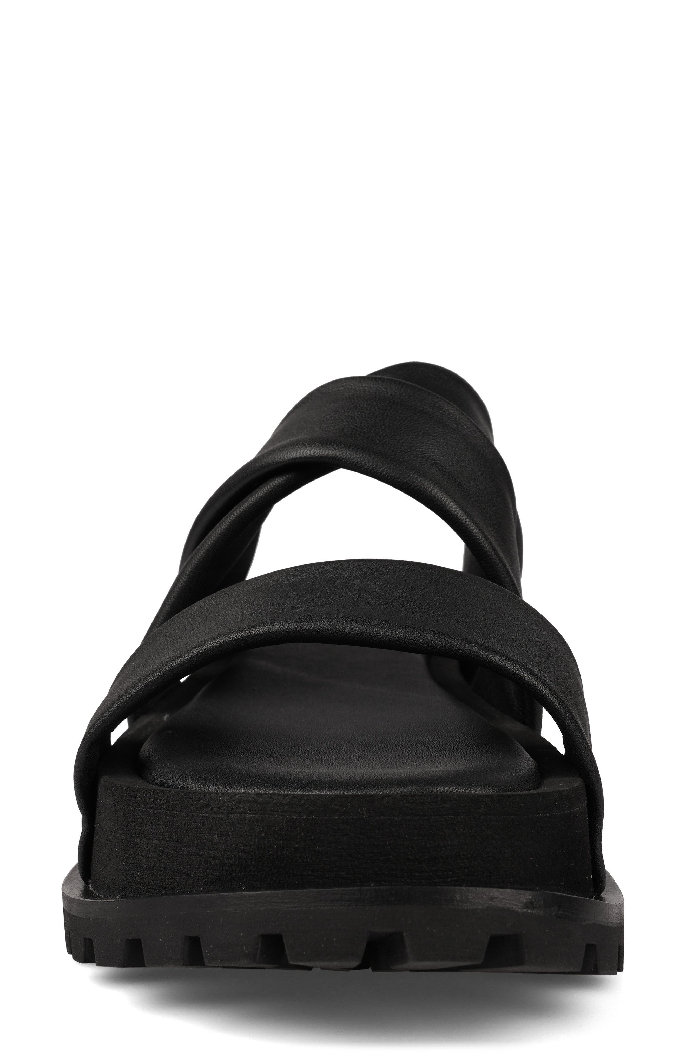 Artisan Crafted By Zigi Elixa Platform Sandal, Alternate, color, Black Leather