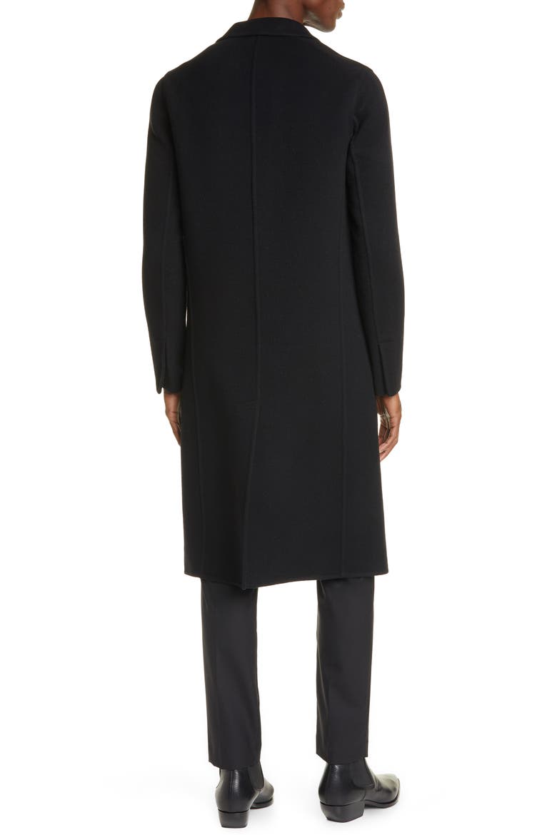 Double Face Cashmere Coat, Alternate, color, BLACK
