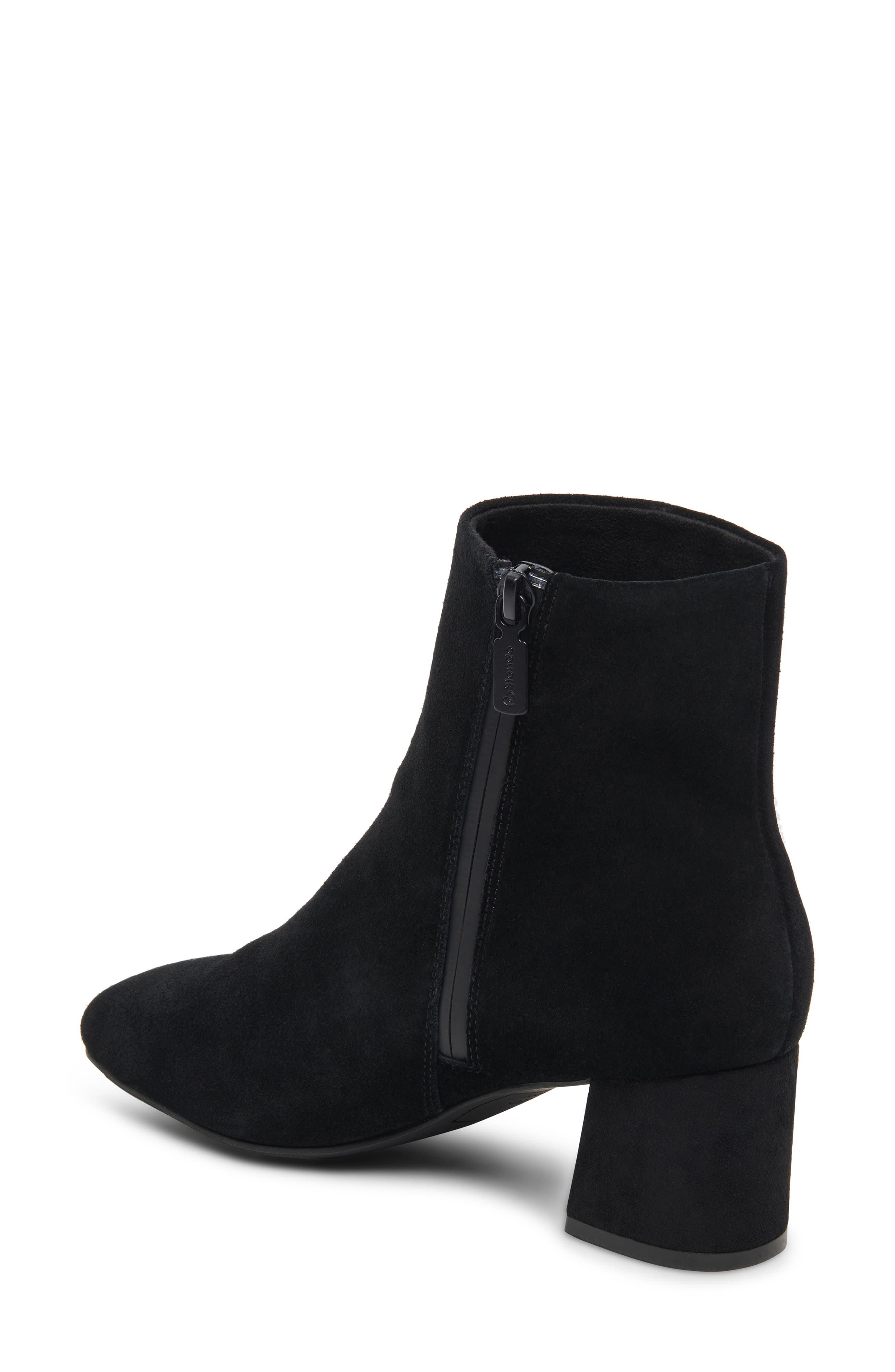 Blondo Alida Waterproof Bootie, Alternate, color, Black Suede