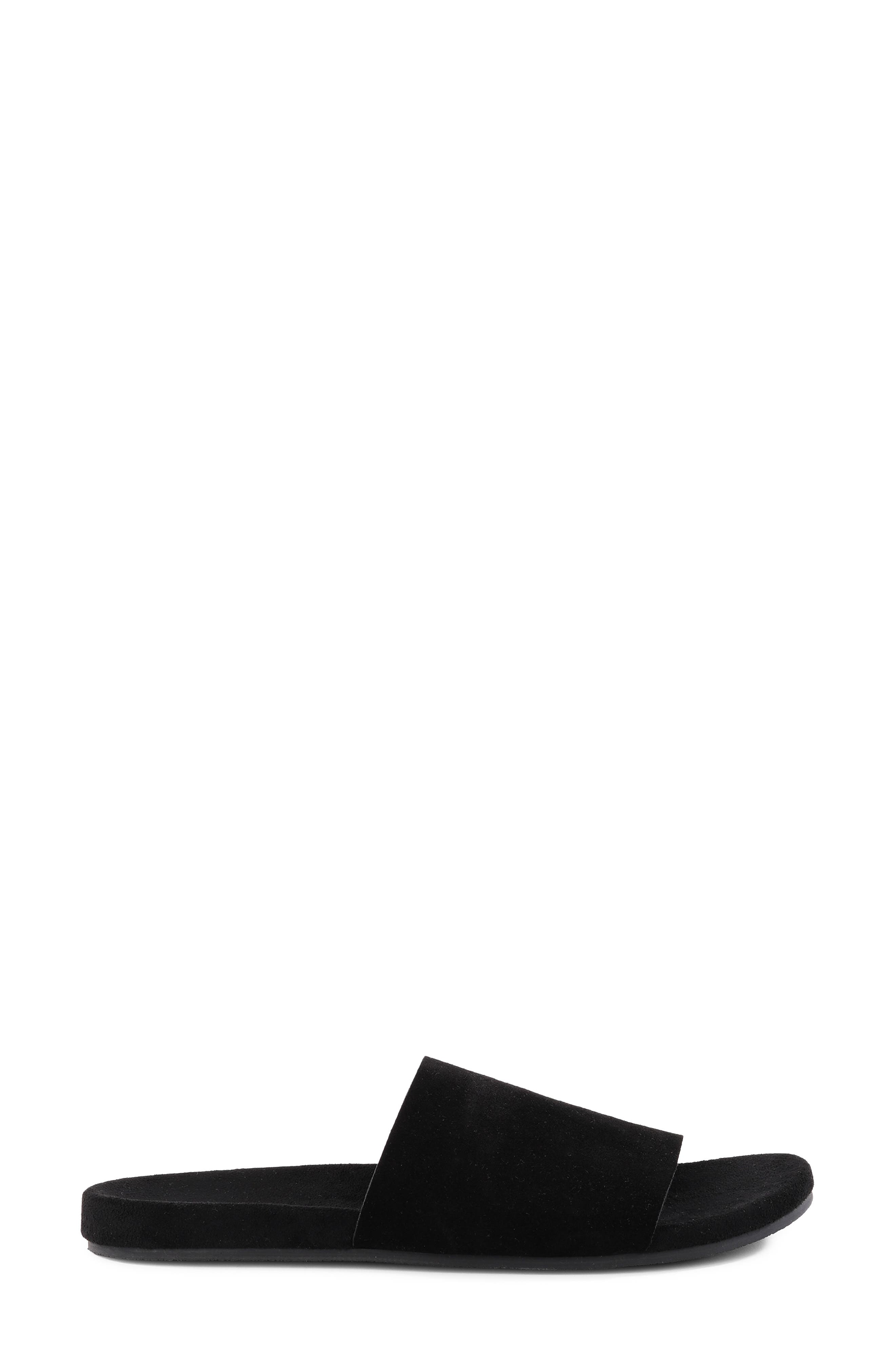 Bungalow Slide Sandal, Alternate, color, BLACK