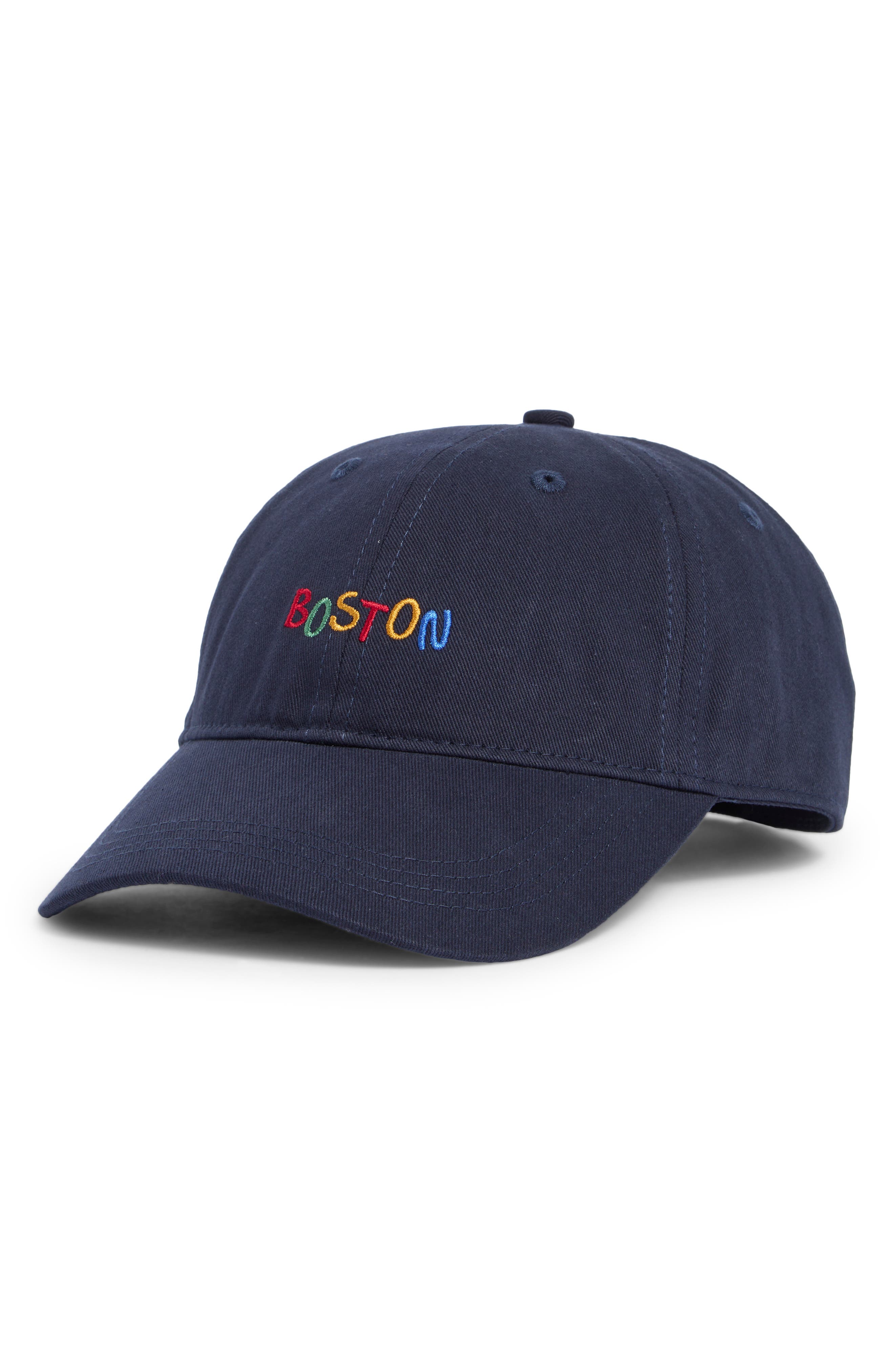 Frasier Sterling Boston Cotton Baseball Cap In Navy