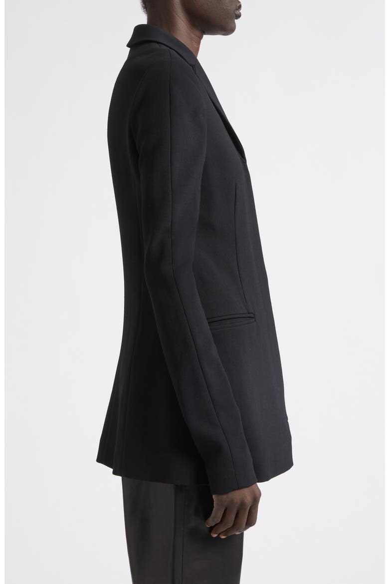 Slim Wool Blend Blazer, Alternate, color, BLACK