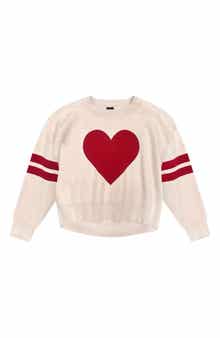 Kids' Heart Graphic Sweater