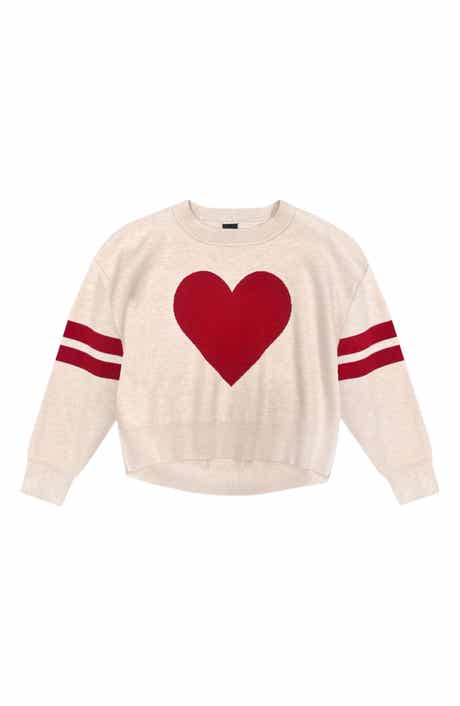 Kids' Heart Graphic Sweater