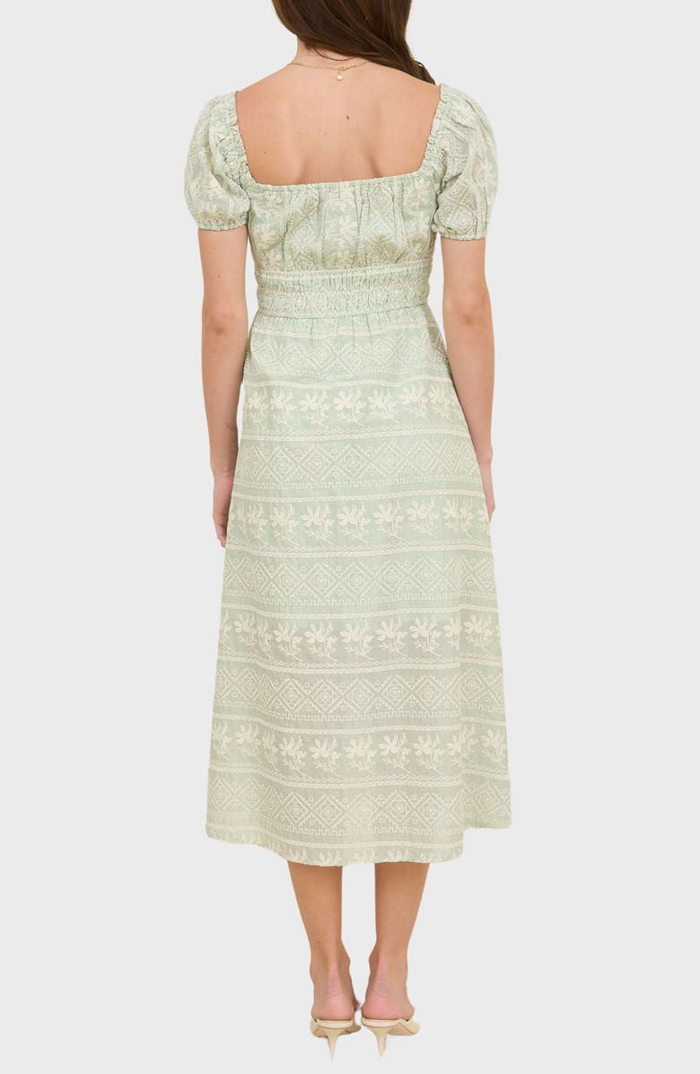 Blu Pepper Embroidered Lace Midi Dress, Alternate, color, 