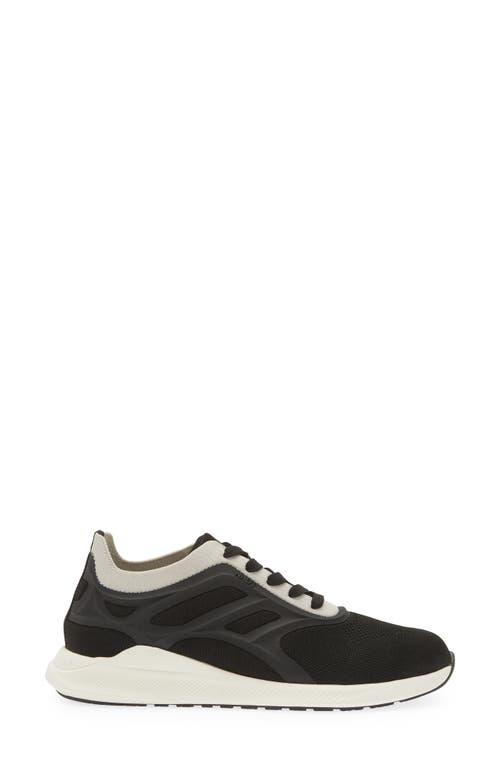 Naot Krypton Sneaker In Black/grey Knit